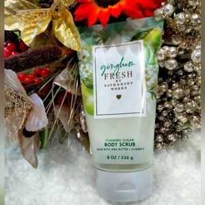 Bath And Body Works Gingham Fresh foaming sugar body scrub New!